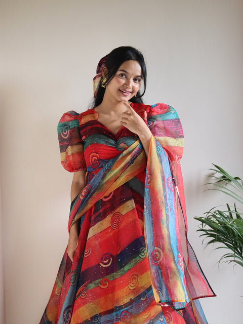 Shady Rainbow Anarkali