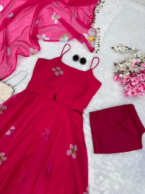 Floral gowns