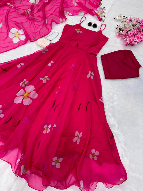 Floral gowns