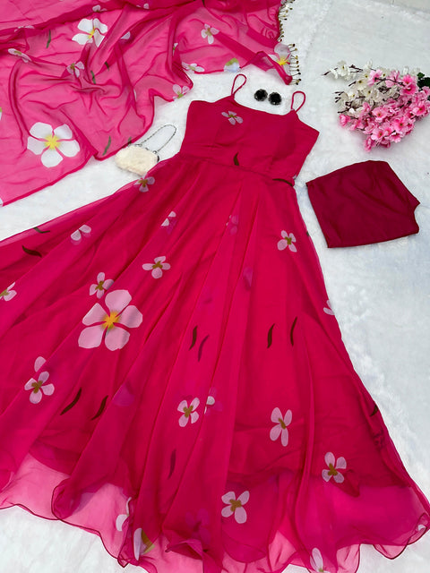 Floral gowns