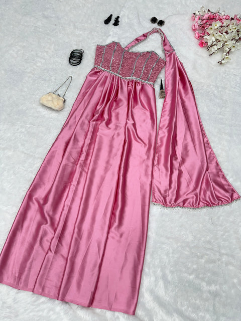 corset drape outfit