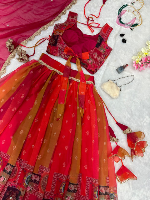 kalamkari print lehnga choli
