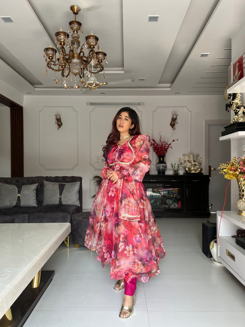 Glamourous anarkali suit