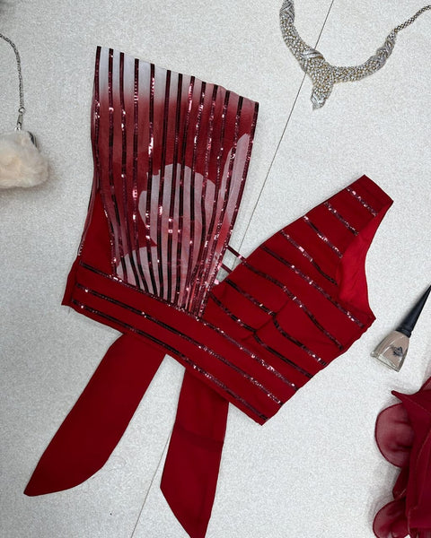 Trendz Strip Design Lehnga