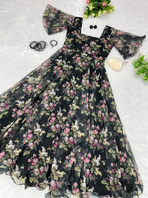 Garden In Black Gown