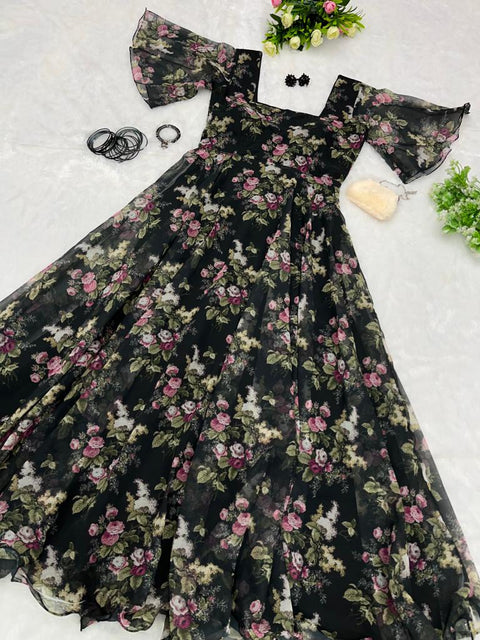 Garden In Black Gown