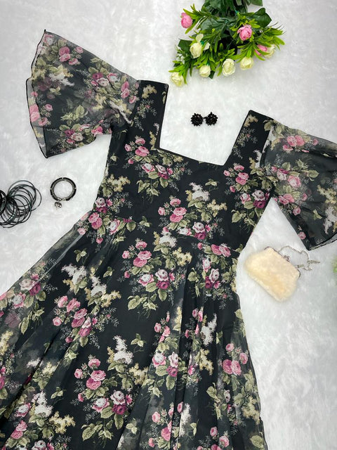 Garden In Black Gown
