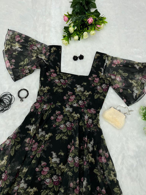 Garden In Black Gown