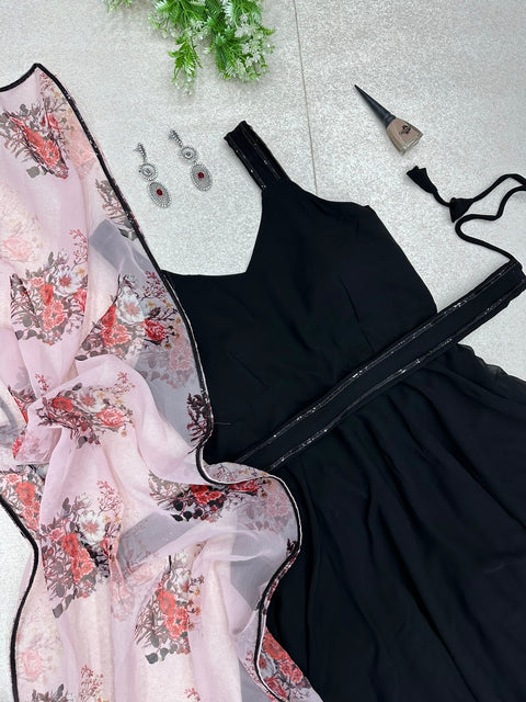 Black Floral Dress