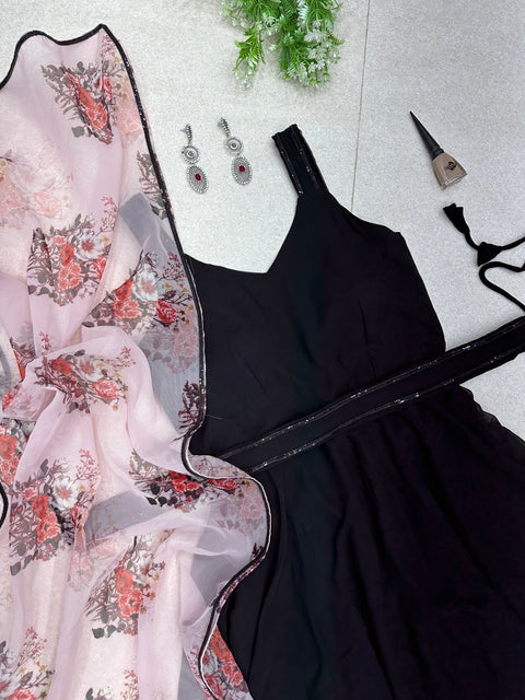 Black Floral Dress