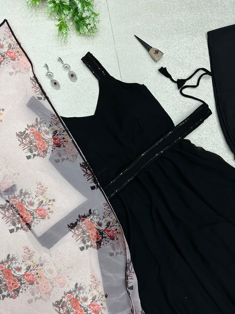 Black Floral Dress