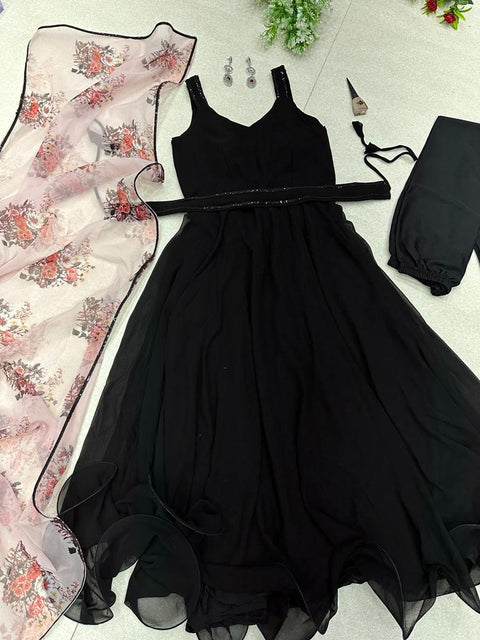 Black Floral Dress