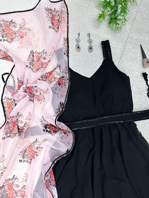 Black Floral Dress