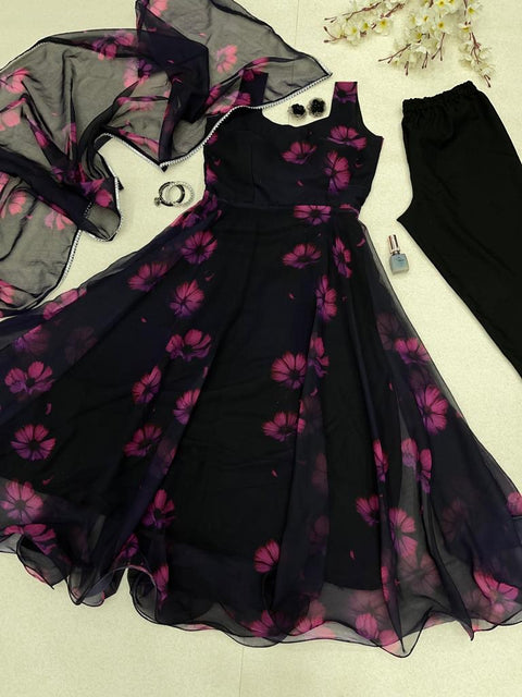 Black Floral Dress