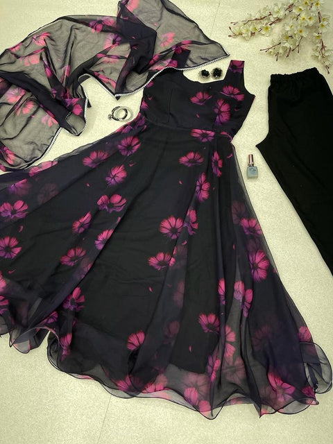 Black Floral Dress
