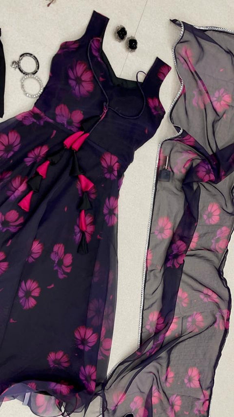 Black Floral Dress
