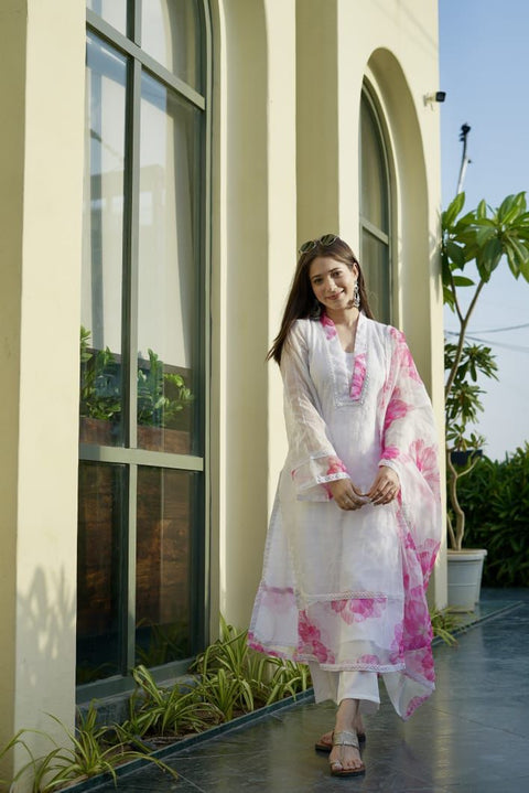 Eid White Special Anarkali