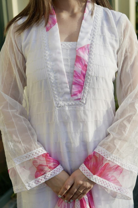 Eid White Special Anarkali