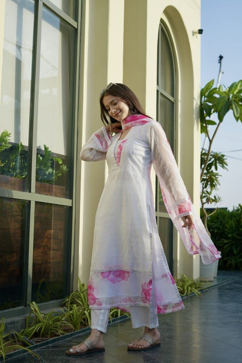 Eid White Special Anarkali