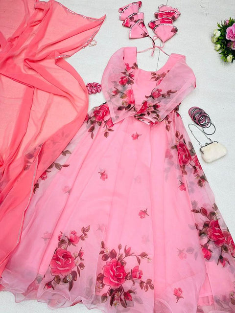 Peach Peacher Gown v