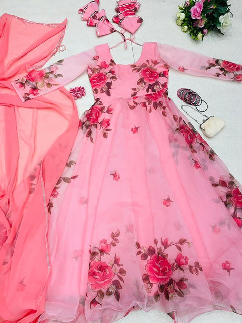 Peach Peacher Gown v