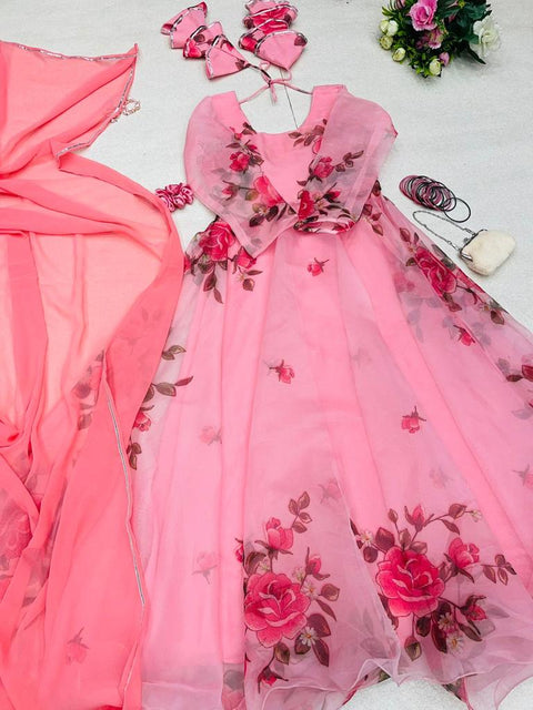 Peach Peacher Gown v