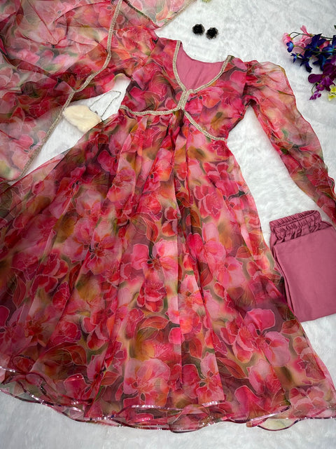 Flower Covered Anarkali