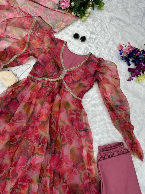 Flower Covered Anarkali