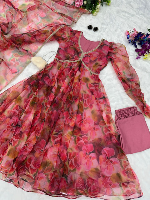 Flower Covered Anarkali