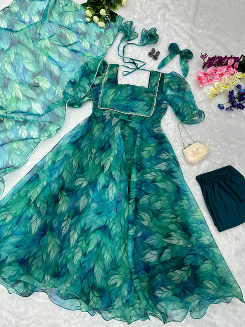 Organza Anarkali Suit
