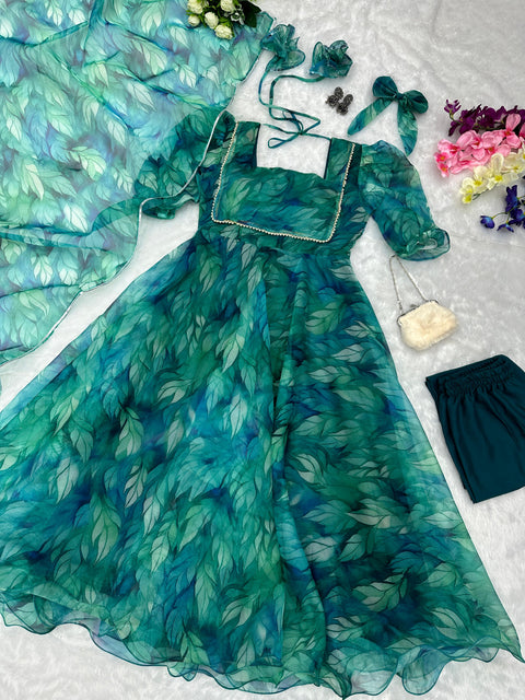 Organza Anarkali Suit