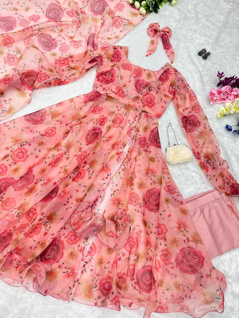 Pure Organza Anarkali