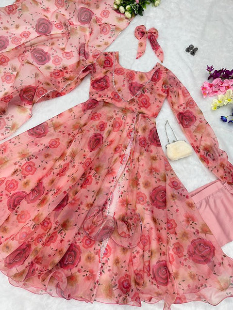 Pure Organza Anarkali