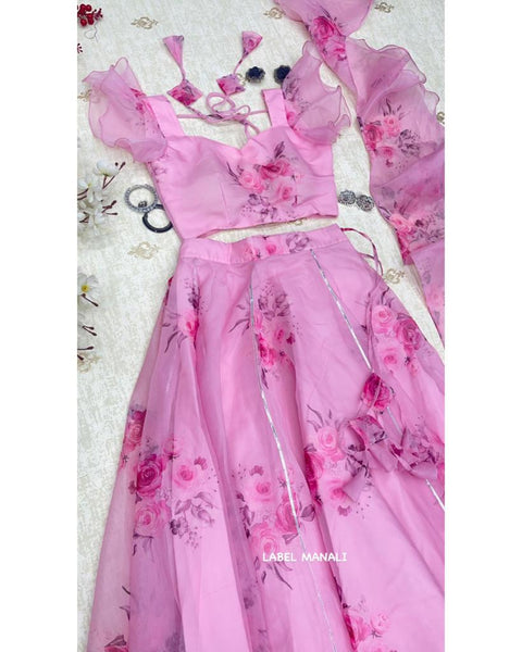 Organza LOve LEhenGa