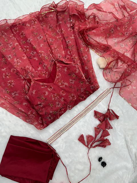 Designer Anarkali Suit with belt