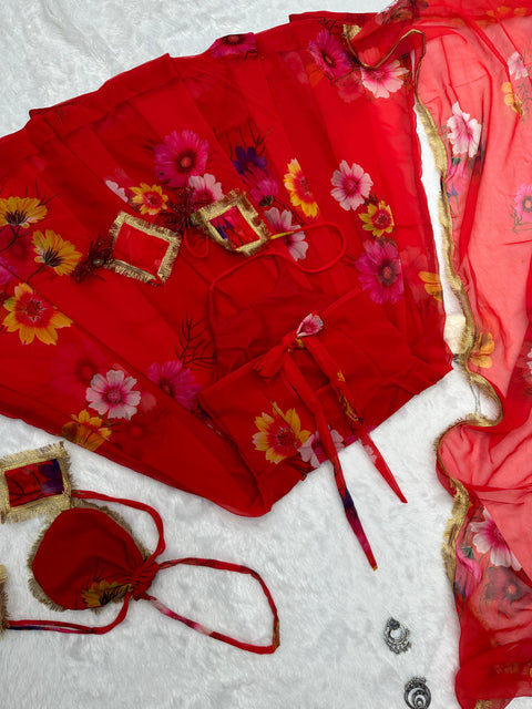 Garden Flower Anarkali