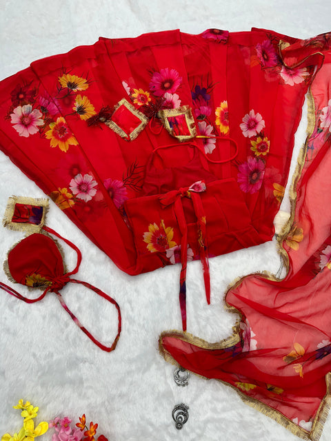 Garden Flower Anarkali