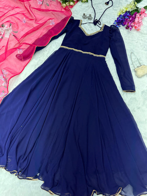 Georgette Love Gown