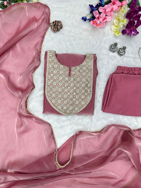 Organza Kurta Set