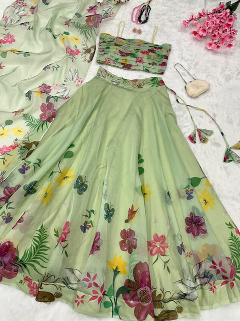 Pearl Pastel Floral Lehenga Choli