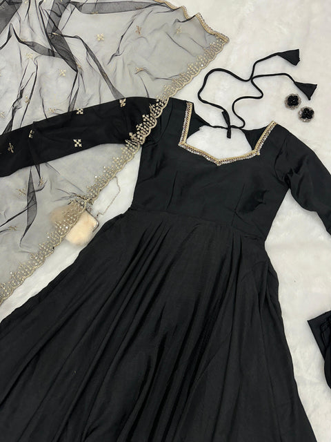 Chinon Anarkali Suit
