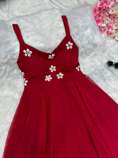 Navratri Handwork Anarkali Gown