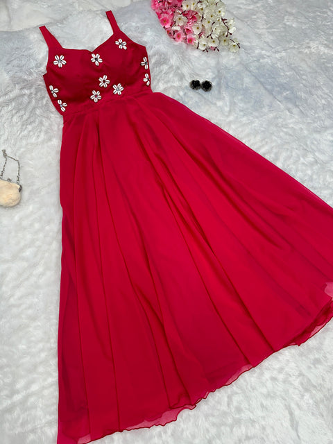 Navratri Handwork Anarkali Gown