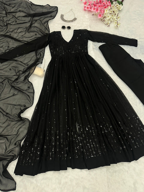 Black Shiny Dress