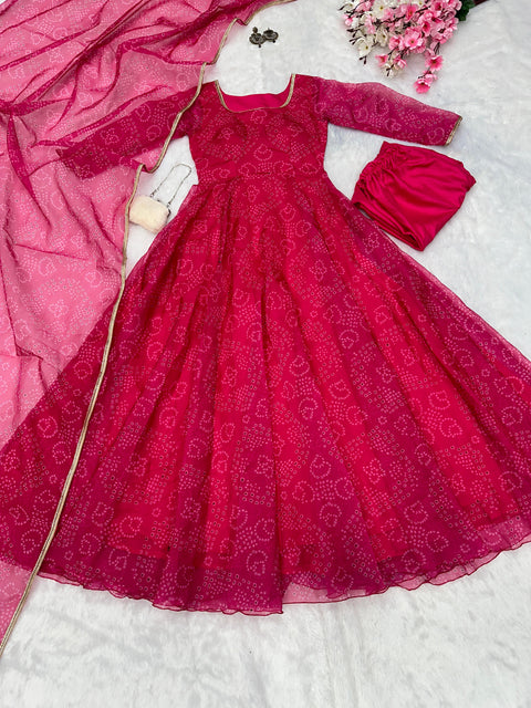 Bandhani Anarkali