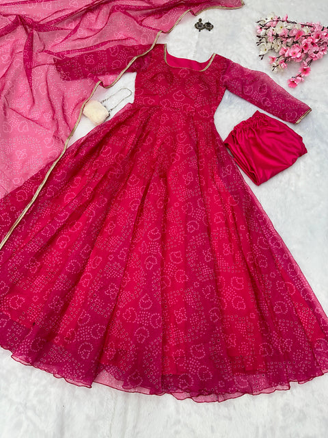 Bandhani Anarkali
