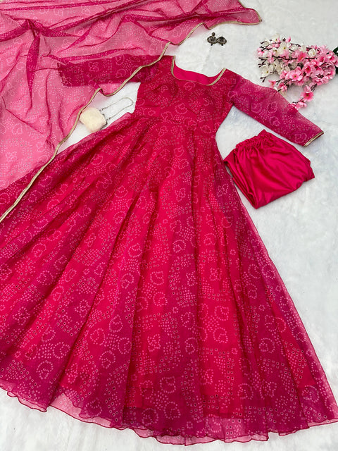 Bandhani Anarkali