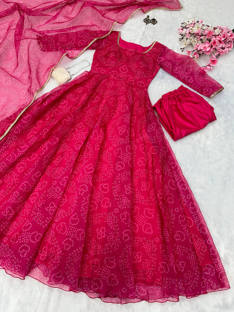 Bandhani Anarkali
