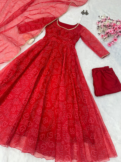 Bandhani Anarkali
