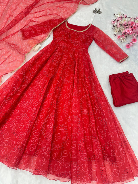 Bandhani Anarkali